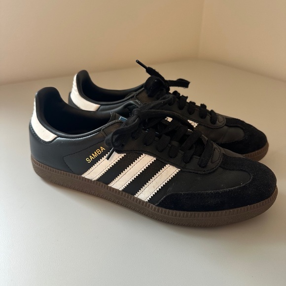 Adidas Samba OG W Sneakers in Core Black/Cloud White/Gum | Size 7.5 - Picture 1 of 7